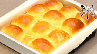 Soft No Knead Bread Rolls 🍞 Easy Bread Recipe  No Stand Mixer [upl. by Sheya]