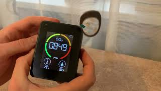 Измеритель углекислого газа Распаковка и обзор CO2 detector unboxing [upl. by Lerraf]