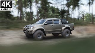 Realistic Driving with Toyota Hilux AT38  Forza Horiozn 5 [upl. by Salli878]