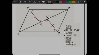 Proof of a Parallelogram  Geometry Tips [upl. by Atilrahc211]