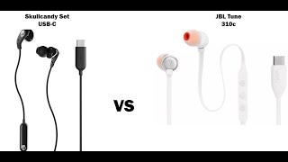 Comparativa Skullcandy USBC InEar vs Jbl Tune 310c [upl. by Kassel]