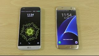 LG G5 vs Samsung Galaxy S7 Edge  Speed Camera amp Battery Test [upl. by Orabla522]