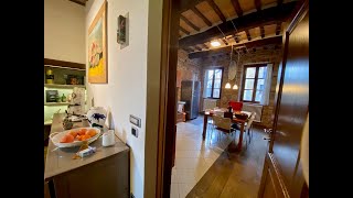 SOLD CD978 Perfectly restored apartment with garage and terrace in the town of Marsciano [upl. by Ahsiatal]