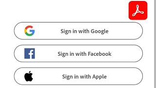 Sign in Adobe Acrobat PDF app 2023  Sign in with Google account in adobe Acrobat app [upl. by Anina401]