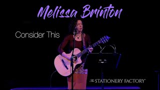 Melissa Brinton  Consider This [upl. by Felic]