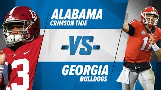 UGA VS BAMA  HIGHLIGHTS  uga vs alabama [upl. by Plafker]