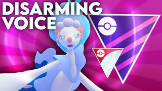 DISARMING VOICE PRIMARINA IS NOW META IN THE MASTER LEAGUE PREMIER CUP  Pokémon Go Battle League [upl. by Aretta]