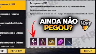 VOCÊ AINDA NÃO GANHOU COMO RESGATAR OS PRÊMIOS DA LBFF HJ EMOTE E AS RECOMPENSAS FINAL LBFF [upl. by Ivah]