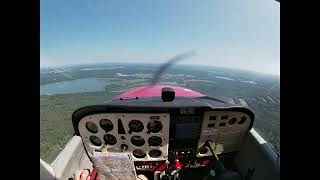 Přelet nad Třeboní  Cessna C172M Skyhawk [upl. by Aonian]