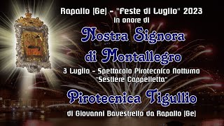 RAPALLO Ge  quotFESTE di LUGLIOquot 2024  PIROTECNICA TIGULLIO Night Show [upl. by Blim80]