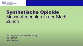 3 Tagung Schadensminderung – Synthetische Opioide [upl. by Sion]