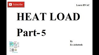 Heat Load Calculation II हिट लोड II Part 5 II U Value [upl. by Alieka]