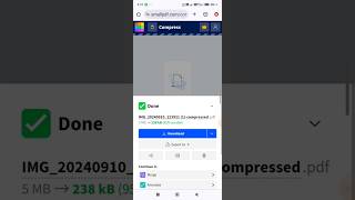 How to compress PDF file 😊growytidea viralvideo trendingshorts technology [upl. by Xena]