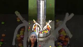 Reeses chocolate vs hydraulic press machine automobile diy technology hydraulicpress [upl. by Anelys357]