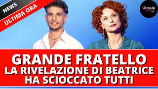 Grande Fratello  Beatrice Luzzi sciocca tutti rivelando un segreto da non credere su Giuseppe [upl. by Wildermuth]