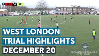 Full Match  West London Football Trial  December 20th [upl. by Adlen]