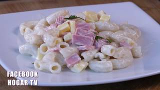 Como Preparar Pastas Fria de Coditos con Jamon  CocinaTv por Juan Gonzalo Angel [upl. by Maze]