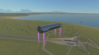 Ksp Starship  horizontal landing [upl. by Airlie161]