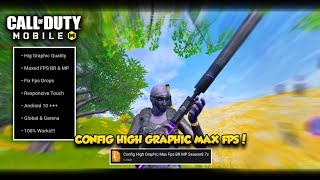 CONFIG HIGH GRAPHIC MAX FPS BRMP  CODM CONFIG SEASON 8 [upl. by Nylassej599]