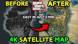 HOW TO INSTALL 4K SATELLITE MAP IN GTA 5  GTA 5 MODS  GOOGLE MAP IN GTA 5  SHAMEER GAMER YT [upl. by Zischke]