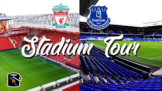 ⚽ Liverpool Everton Stadium Tour  Anfield vs Goodison Park [upl. by Retsila]