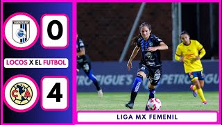 LigaMxFemenil LAS AGUILAS DEPLUMARON A LAS GALLOS EN QUERÉTARO [upl. by Eceirahs]