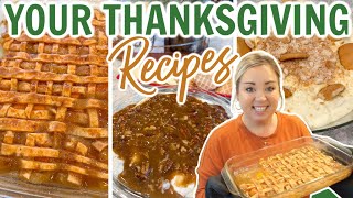 YOUR FAVORITE THANKSGIVING RECIPES  MUST TRY NEW FAVORITE DESSERT RECIPES  FAMILY RECIPES [upl. by Orabel599]