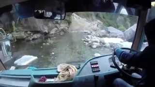 Himalayan River Crossing in a Bus in Nepal GOPRO [upl. by Frederique]