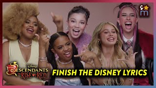 Finish the Disney Channel Lyrics Challenge with the Descendants The Rise of Red Cast [upl. by Veal864]