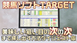 競馬ソフトTARGETで美味しい狙い目の次の狙い目まで探し出す方法 ダイジェスト版 [upl. by Chaves]