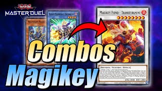 NO FIBRAX NO AURORADON PURE MAGIKEY COMBOS FOR MASTER DUEL [upl. by Atiuqam886]