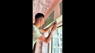 Painter Applying putty  Puttying for renovation putty 241026 [upl. by Nilyak]