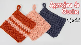 Agarradera de Cocina PUNTO FRIJOL a crochet MUY FACIL [upl. by Humfrid]