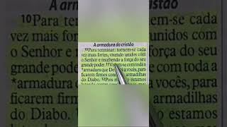 Efésios 61012 vistamse com toda a armadura que DEUS dá a vocês para ficarem firmes amém🙏🏻 [upl. by Philly]