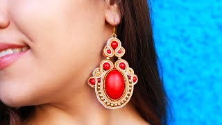 DIY Soutache Ethnic Earrings [upl. by Inga160]