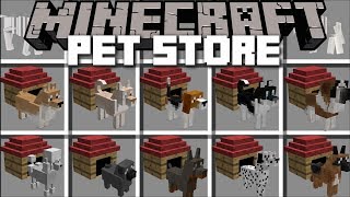 Minecraft PET STORE MOD  FRIENDLY ZOMBIE MARK MAKES A PET STORE Minecraft [upl. by Bilow]