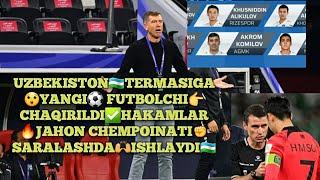 🇺🇿TERMA JAMOSIGA😲YANGI FUTBOLCHI⚽️CHAQIRILDI👉UZBEKISTONLIK HAKAM⛳JAHON CHEMPIONATI🔥SARALASH⚡ ISHLAYD [upl. by Michaeline]