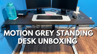 MotionGrey Ergo2Electric Motor Height Adjustable Standing Desk140 x 60 cm Ergonomic Stand Up Desk [upl. by Huntington75]