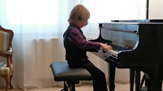 Maddox Marsollek 7 y o  Variations on a Theme by Paganini op 1 24 by Isaak Berkowitsch [upl. by Enyaz]