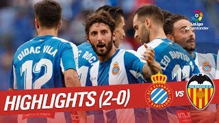 Resumen de RCD Espanyol vs Valencia CF 20 [upl. by Pleasant350]