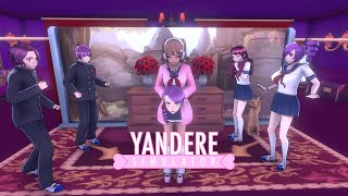 eliminating all the drama club members Mission Mode  Yandere Simulator [upl. by Afton]