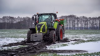 😲Rozpoczęcie Sezonu 2024😲Śnieżne Nawozy🚜Claas Bokiem🚜GR Matejka 🔥AGRO DAWID TEAM🔥 [upl. by Healy]