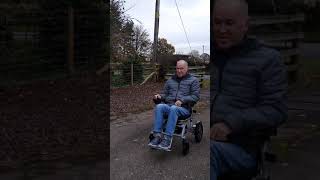 Electric folding wheelchair review  LITHTECH SMART CHAIR X Customer demo [upl. by Llemij422]