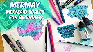 Easy Mermaid Scale Tutorial  MERMAY [upl. by Weld63]