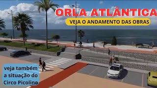 ORLA ALTÂNTICA DE SALVADOR  VEJA O ANDAMENTO DA OBRA drone bahia dji [upl. by Ahras]