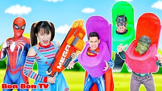 Chạy Ngay Đi Siêu Nhân Nhện Amanda Đã Biến Thành Quái Vật  Lớp Học Bất Ổn  Bon Bon TV [upl. by Atteuqehs]