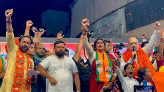 Amit Shah Speech at Lal Darwaza  Old City  BJP Madhavi Latha with Amit Shah Road show in Hyderabad [upl. by Yetnom]