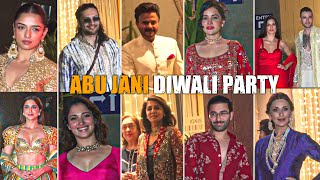 Anil Kapoor Sonali Bendre Ibrahim Ali Khan Orry Karishma Tanna amp Others At ABUJANI Diwali Bash [upl. by Weismann]