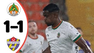 Alanyaspor Vs Eyüpspor 11 All Goals Results Extended Highlights amp Analysis [upl. by Latta]