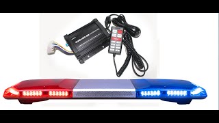 SENKEN TBDA2 SPARKLER LIGHT BAR WITH SIREN CJB10020 AND INBUILTIN 100W SPEAKER [upl. by Nork]